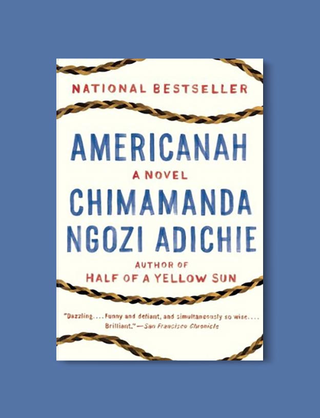 Books Set In Nigeria - Americanah by Chimamanda Ngozi Adichie. For more books visit www.taleway.com to find books set around the world. Ideas for those who like to travel, both in life and in fiction. Books Set In Africa. Nigerian Books. #books #nigeria #travel