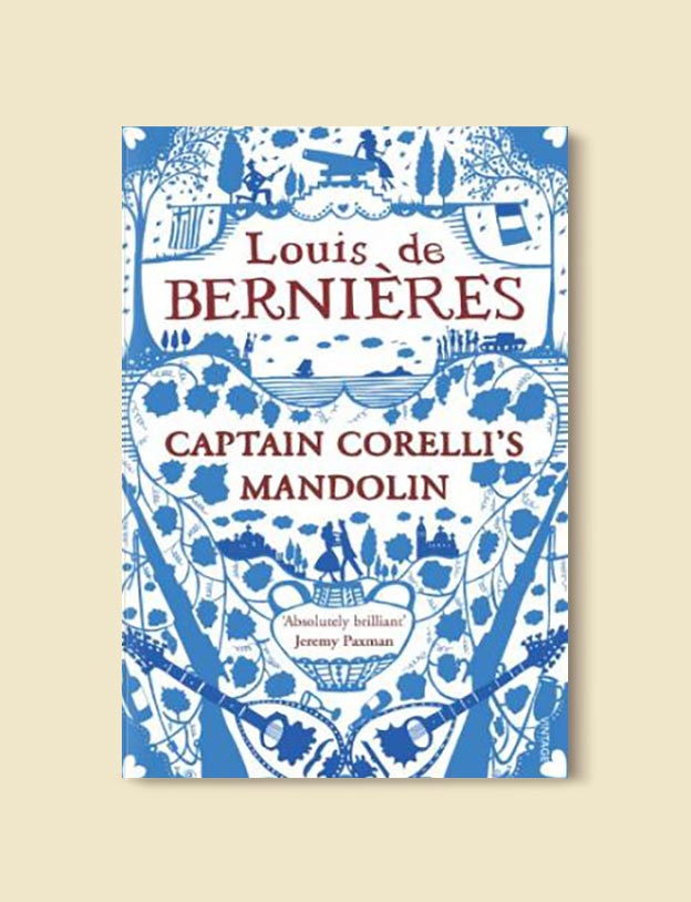 Books Set In Greece - Corelli’s Mandolin by Louis de Bernières. For more books visit www.taleway.com to find books set around the world. Ideas for those who like to travel, both in life and in fiction. #books #novels #fiction #travel #greece