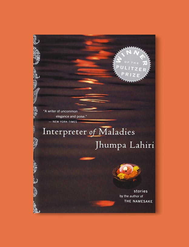 Books Set In India - Interpreter of Maladies by Jhumpa Lahiri. For more books visit www.taleway.com to find books set around the world. Ideas for those who like to travel, both in life and in fiction. #books #novels #bookworm #booklover #fiction #travel