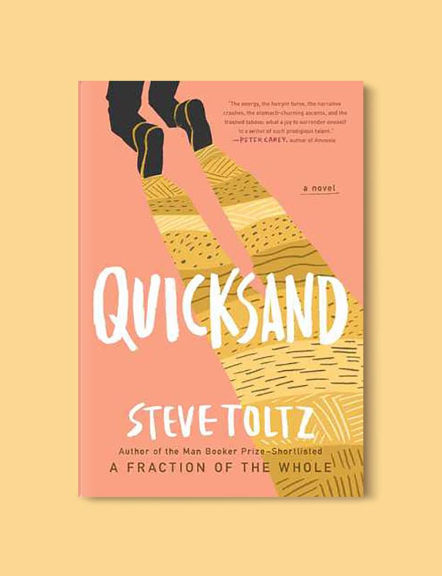 Books Set In Australia - Quicksand by Steve Toltz. For more books visit www.taleway.com to find books set around the world. Ideas for those who like to travel, both in life and in fiction. australian books, books and travel, travel reads, reading list, books around the world, books to read, books set in different countries, australia
