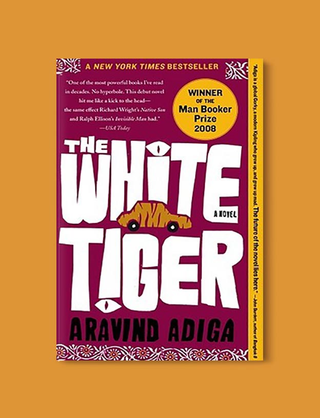 Books Set In India - The White Tiger by Aravind Adiga. For more books visit www.taleway.com to find books set around the world. Ideas for those who like to travel, both in life and in fiction. #books #novels #bookworm #booklover #fiction #travel