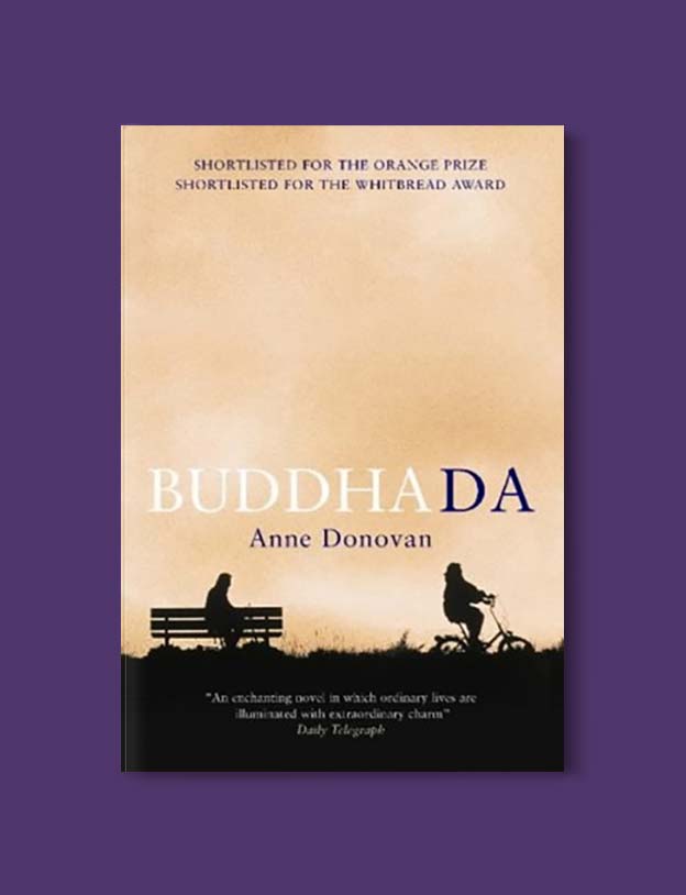 Books Set In Scotland - Buddha Da by Anne Donovan. For more books that inspire travel visit www.taleway.com to find books set around the world. scottish books, books about scotland, scotland inspiration, scotland travel, novels set in scotland, scottish novels, scotland novels, books and travel, travel reads, reading list, books around the world, books to read, books set in different countries, scotland, scottish books, scotland packing list, scotland vacation, scotland books novels