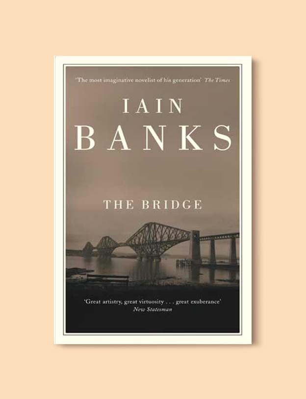 Books Set In Scotland - The Bridge by Iain Banks. For more books that inspire travel visit www.taleway.com to find books set around the world. scottish books, books about scotland, scotland inspiration, scotland travel, novels set in scotland, scottish novels, scotland novels, books and travel, travel reads, reading list, books around the world, books to read, books set in different countries, scotland, scottish books, scotland packing list, scotland vacation, scotland books novels