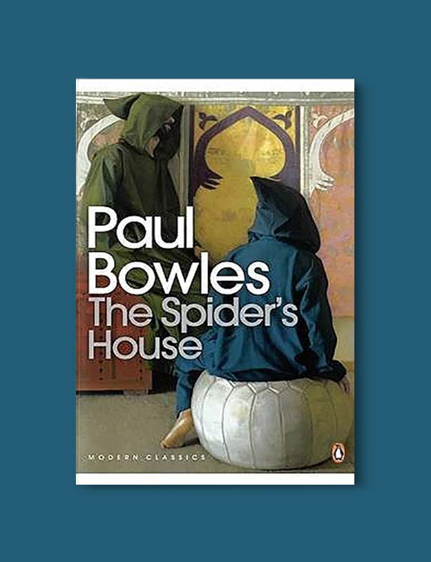 Books Set In Morocco - The Spider’s House by Paul Bowles. For more Moroccan books that inspire travel visit www.taleway.com. books morocco, morocco book, books about morocco, morocco inspiration, morocco travel, morocco reading, morocco reading challenge, morocco packing, marrakesh book, marrakesh inspiration, marrakesh travel, travel reading challenge, fes travel, casablanca travel, tangier travel, desert travel, reading list, books around the world, books to read, books set in different countries, books and travel, morocco bookshelf