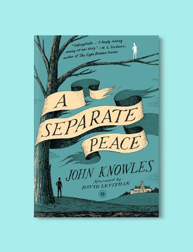 Books Set In Each State, A Separate Peace by John Knowles - Visit www.taleway.com to find books set around the world. america reading challenge, books set in every state, books from every state, books from each state, most popular book in each state, books about each state, books to read from every state, us road trip, usa book list, american books, american book covers, american books reading list, usa books, us books, book challenge, reading challenge, books set in america, state books series, 50 states book list