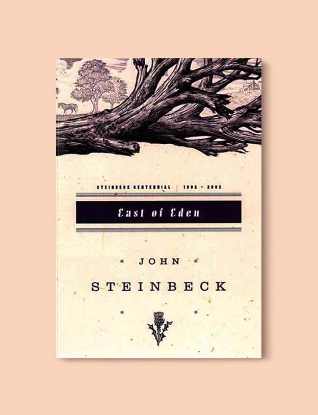 Books Set In Each State, East of Eden by John Steinbeck - Visit www.taleway.com to find books set around the world. america reading challenge, books set in every state, books from every state, books from each state, most popular book in each state, books about each state, books to read from every state, us road trip, usa book list, american books, american book covers, american books reading list, usa books, us books, book challenge, reading challenge, books set in america, state books series, 50 states book list