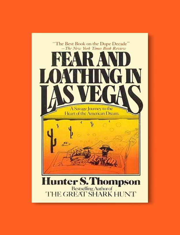 Books Set In Each State, Fear and Loathing in Las Vegas by Hunter S Thompson - Visit www.taleway.com to find books set around the world. america reading challenge, books set in every state, books from every state, books from each state, most popular book in each state, books about each state, books to read from every state, us road trip, usa book list, american books, american book covers, american books reading list, usa books, us books, book challenge, reading challenge, books set in america, state books series, 50 states book list