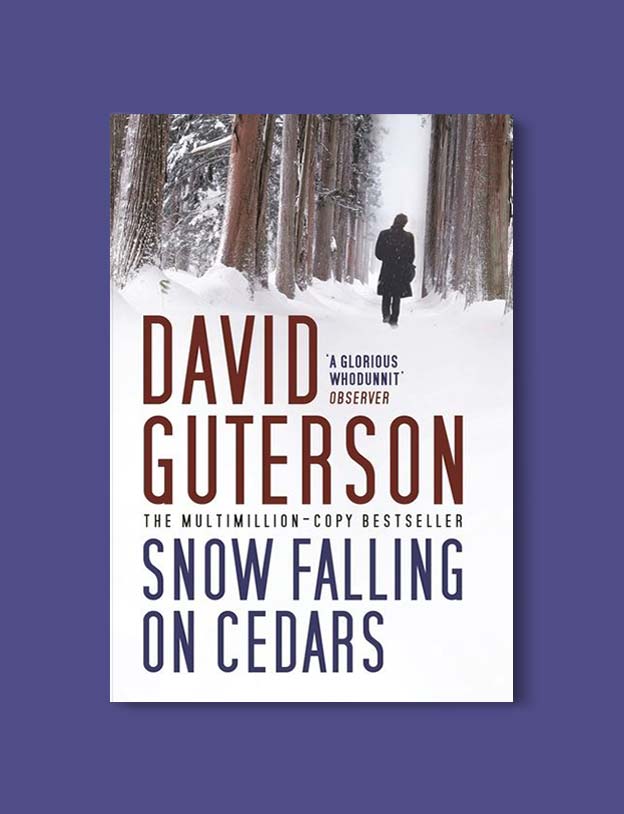 Books Set In Each State, Snow Falling On Cedars by David Guterson - Visit www.taleway.com to find books set around the world. america reading challenge, books set in every state, books from every state, books from each state, most popular book in each state, books about each state, books to read from every state, us road trip, usa book list, american books, american book covers, american books reading list, usa books, us books, book challenge, reading challenge, books set in america, state books series, 50 states book list
