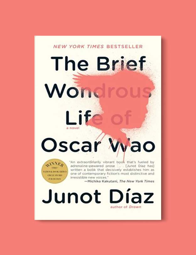 Books Set In Each State, The Brief Wondrous Life of Oscar Wao by Junot Diaz - Visit www.taleway.com to find books set around the world. america reading challenge, books set in every state, books from every state, books from each state, most popular book in each state, books about each state, books to read from every state, us road trip, usa book list, american books, american book covers, american books reading list, usa books, us books, book challenge, reading challenge, books set in america, state books series, 50 states book list