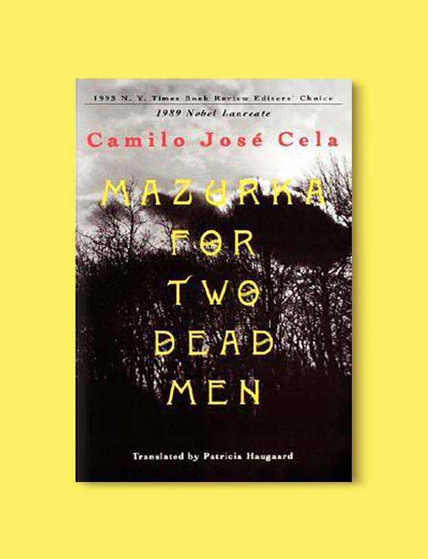 Books Set In Spain - Mazurka for Two Dead Men by Camilo José Cela. For books that inspire travel visit www.taleway.com. spanish books, books about spain, books on spain culture, novels set in spain, spanish novels, best books about spain, books on spain travel, best novels set in spain, contemporary novels set in spain, spain historical fiction, spain inspiration, spain travel, packing spain, spain reading list, travel reads, reading list, books around the world, books to read, books set in different countries
