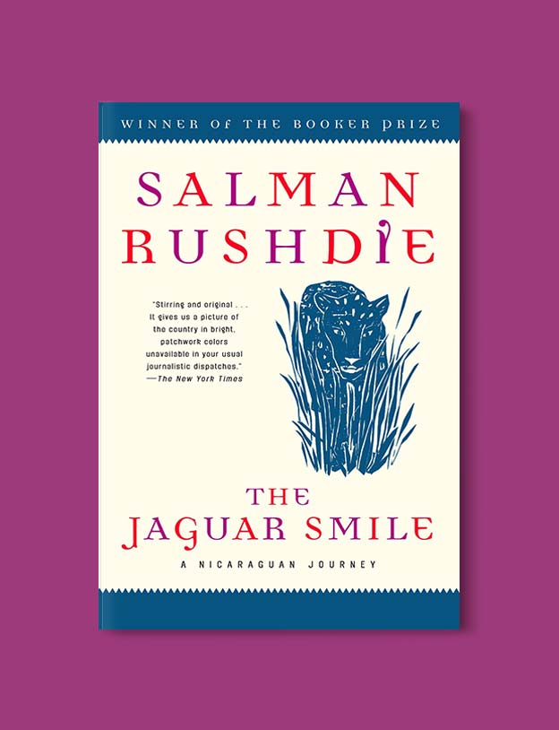 Books Set Around The World - The Jaguar Smile by Salman Rushdie. For more books that inspire travel visit www.taleway.com. world books, books around the world, travel inspiration, world travel, novels set around the world, world novels, books and travel, travel reads, reading list, books to read, books set in different countries, world reading challenge