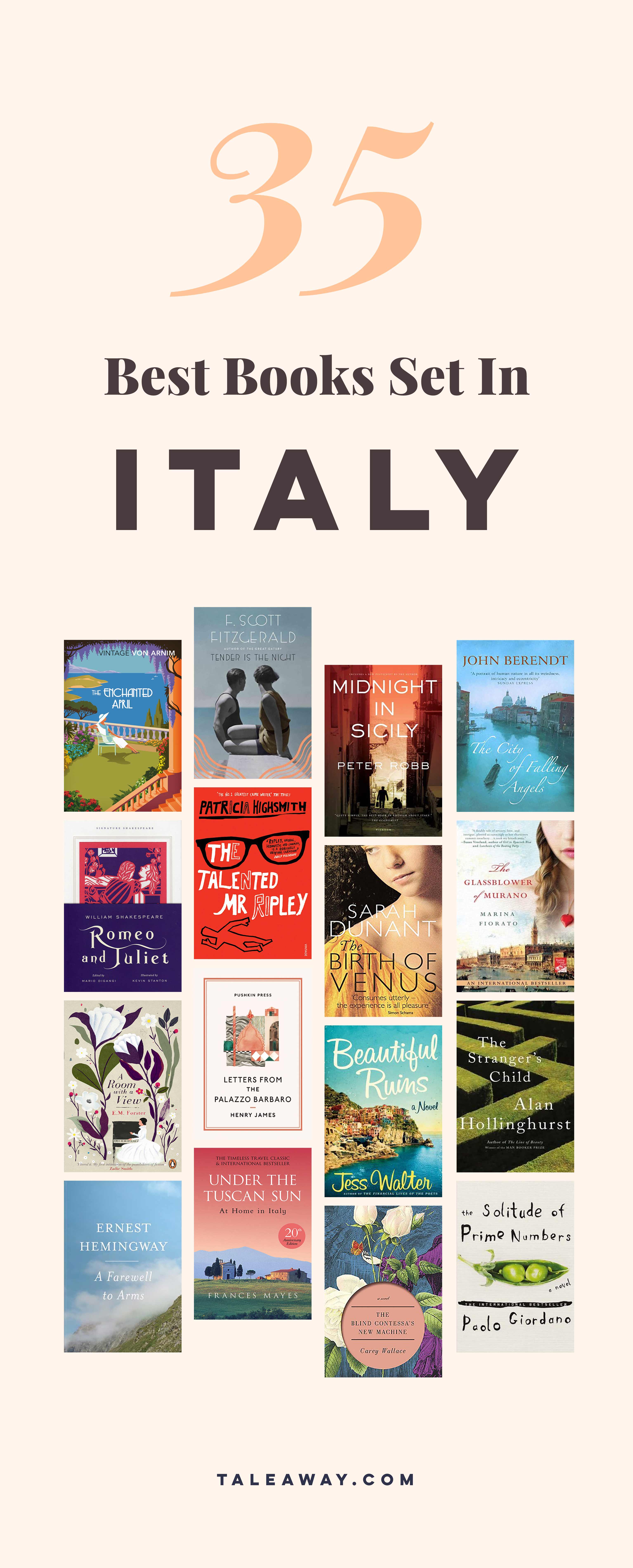 Books Set In Italy. Italian books that inspire travel, visit www.taleway.com for books set around the world. italian books, books about italy, italy inspiration, italy travel, novels set in italy, italian novels, books and travel, travel reads, reading list, books around the world, books to read, italy, books set in different countries