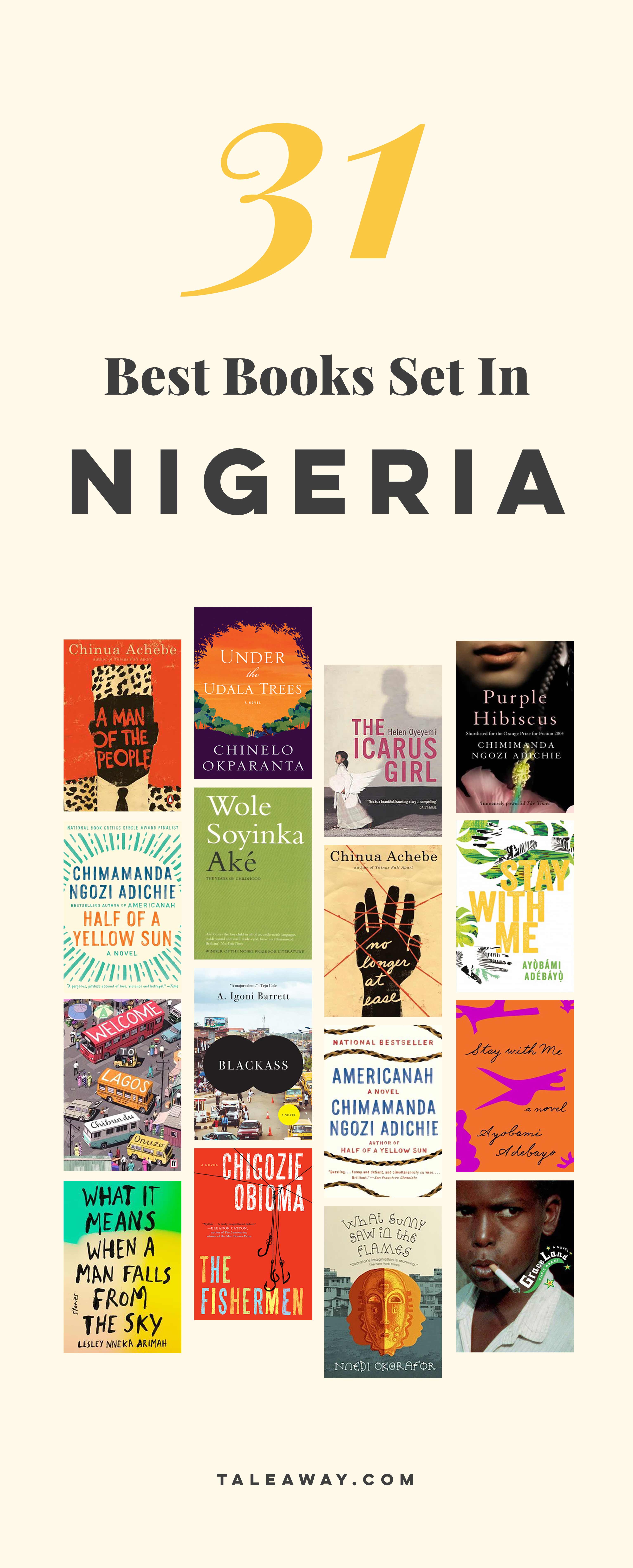 Books Set In Nigeria - For more books visit www.taleway.com to find books set around the world. nigerian books, books about nigeria, nigerian authors, nigeria travel, novels set in nigeria, nigerian novels, books and travel, travel reads, reading list, books around the world, books to read, nigeria, books set in different countries