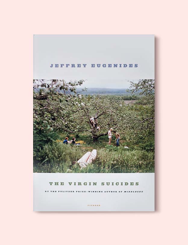 Books Set In Each State, The Virgin Suicides by Jeffrey Eugenides - Visit www.taleway.com to find books set around the world. america reading challenge, books set in every state, books from every state, books from each state, most popular book in each state, books about each state, books to read from every state, us road trip, usa book list, american books, american book covers, american books reading list, usa books, us books, book challenge, reading challenge, books set in america, state books series, 50 states book list