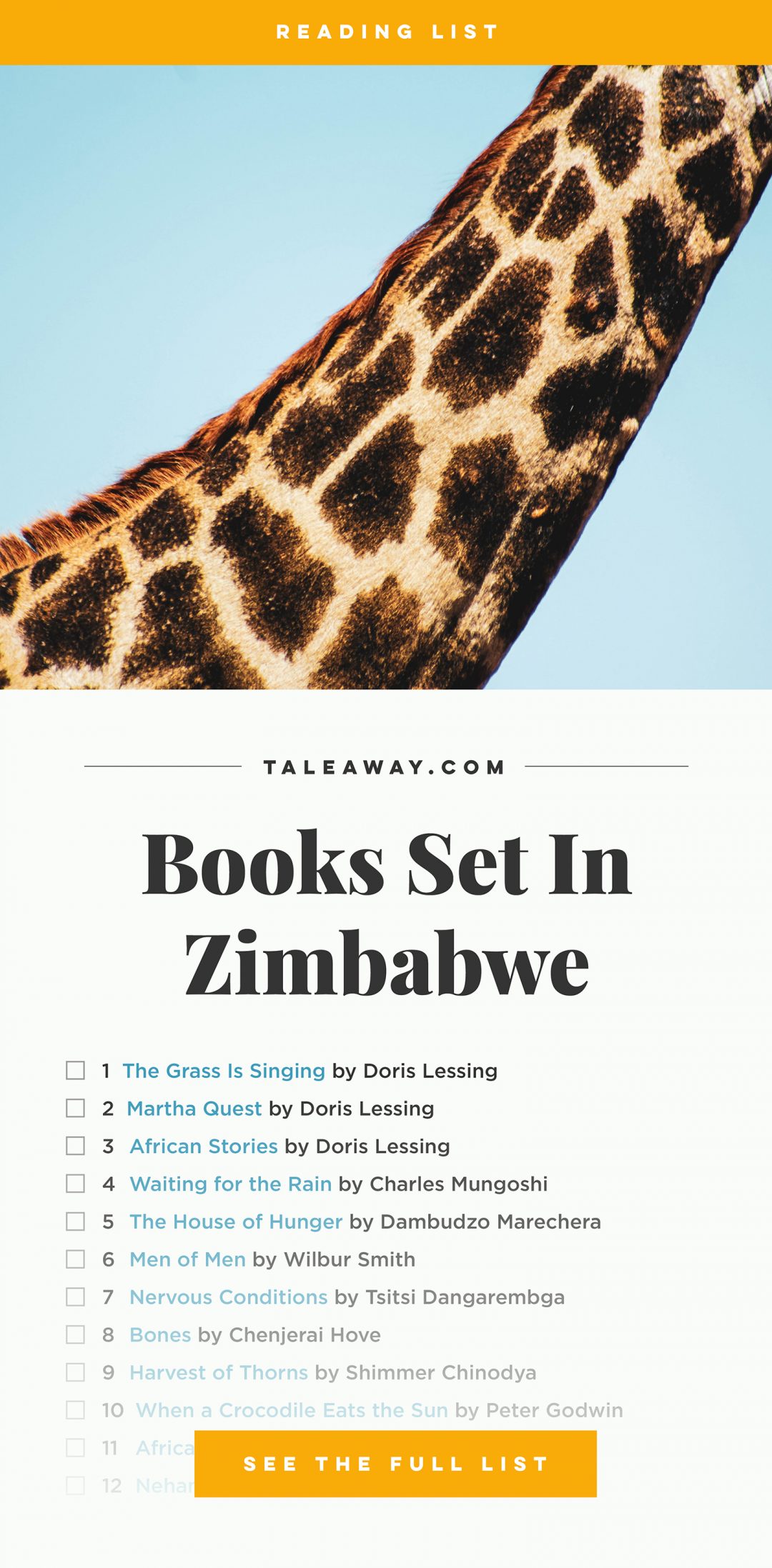 Books Set In Zimbabwe: Zimbabwe Novels - Tale Away