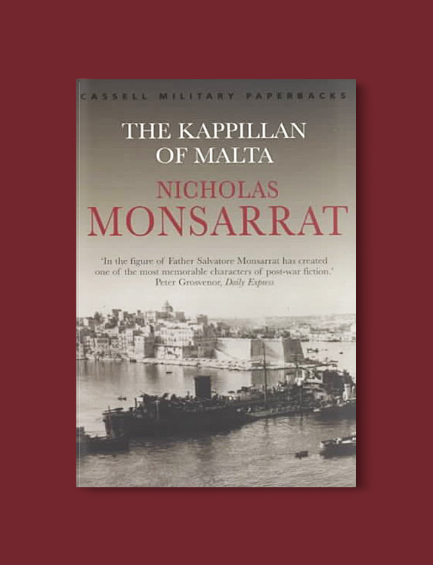 Books Set Around The World: Malta - The Kappillan of Malta by Nicholas Monsarrat. For more books that inspire travel visit www.taleway.com. reading challenge 2020, world reading challenge, world books, books around the world, travel inspiration, world travel, novels set around the world, world novels, books and travel, travel reads, travel books, reading list, books to read, books set in different countries, reading challenge ideas