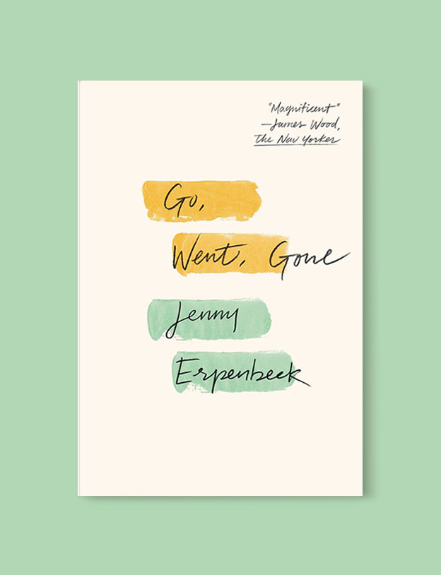 Best Book Covers 2017, Go, Went, Gone by Jenny Erpenbeck - book covers, book covers 2017, book design, best book covers, best book design, cover design, best covers, book cover design, book designers, design inspiration, cover design inspiration, book cover ideas, book design ideas, cover design ideas, book typography, book cover typography, book cover illustration, book cover design ideas