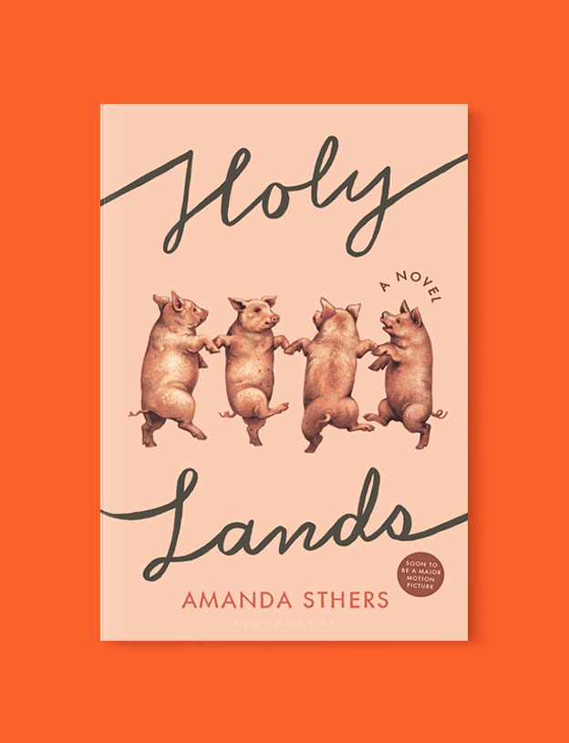 Best Book Covers 2019, Holy Lands by Amanda Sthers - book covers, book covers 2019, book design, best book covers, best book design, cover design, best covers, book cover design, book designers, design inspiration, cover design inspiration, book cover ideas, book design ideas, cover design ideas, book typography, book cover typography, book cover illustration, book cover design ideas